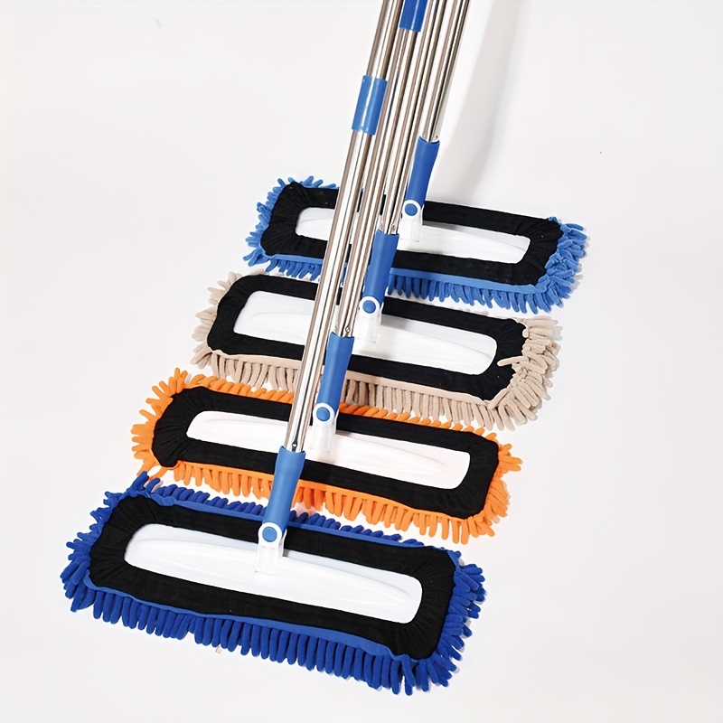 Mopa de microfibra para suelos de limpieza – Mopa plana para suelo laminado  de madera, baldosas de vinilo duro, mopa para polvo húmedo y seco para