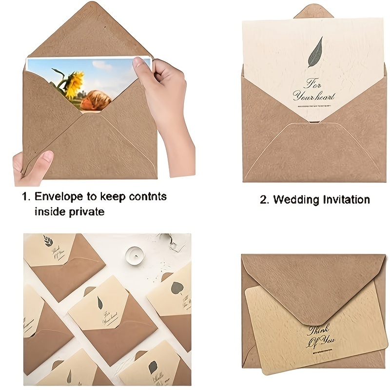 Kraft Envelopes brown Envelope A6 /a7 Invitation - Temu