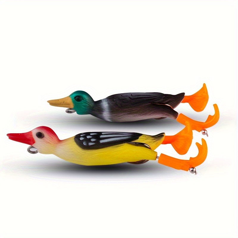 Topwater Bass Fishing Duck Lures, Floating Soft Duck Baits Realistic Double  Propeller Bionic Swimbaits Lures for Bass Pike, Fishing Accessories Great  for Men, Topwater Lures -  Canada