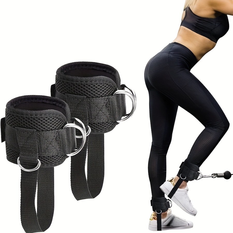 Neoprene Adjustable Fitness Ankle Strap with D-Ring for Cable