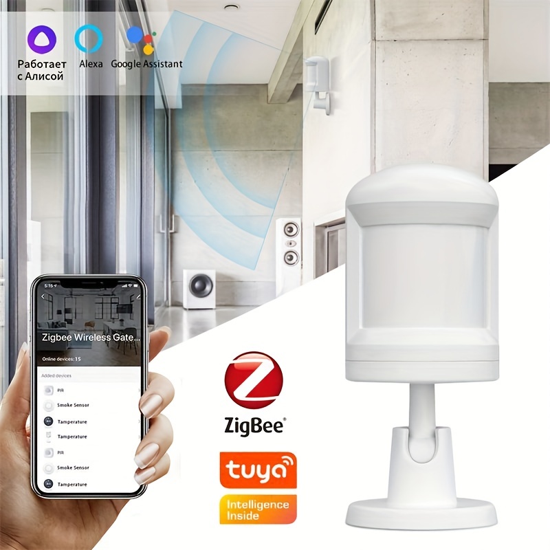 Tuya ZigBee PIR モーションセンサースマートボディムーブメント PIR  人体センサーはスマートライフアプリで動作ワイヤレスリモートステータスモニター Zigbee ゲートウェイハブの使用が必要