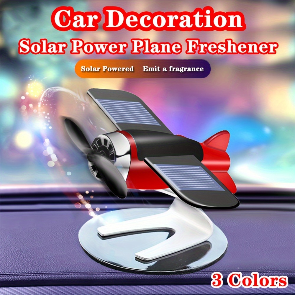 Car Dashboard Aircraft Decoration Solar Air Freshener Aromatherapy