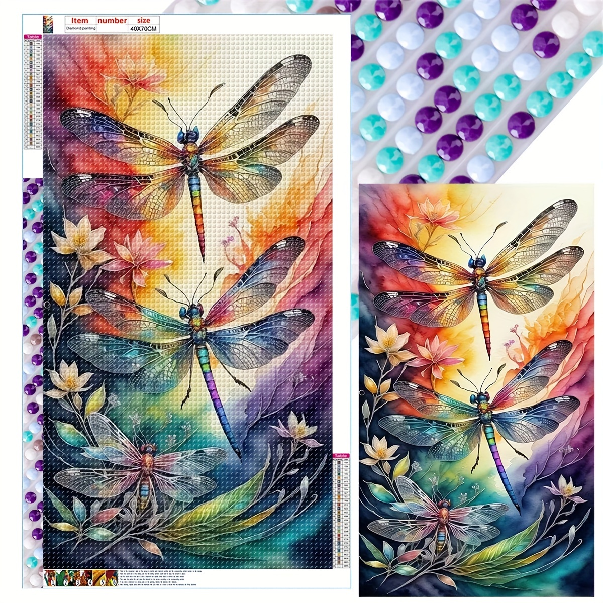 ANMUXI Large Diamond Painting Kits Full Round Drills Diamond Art for Adults  AB Special Diamonds for Home Wall Decor - Couple Peacocks 18x31'' (45x80cm)  : : Home