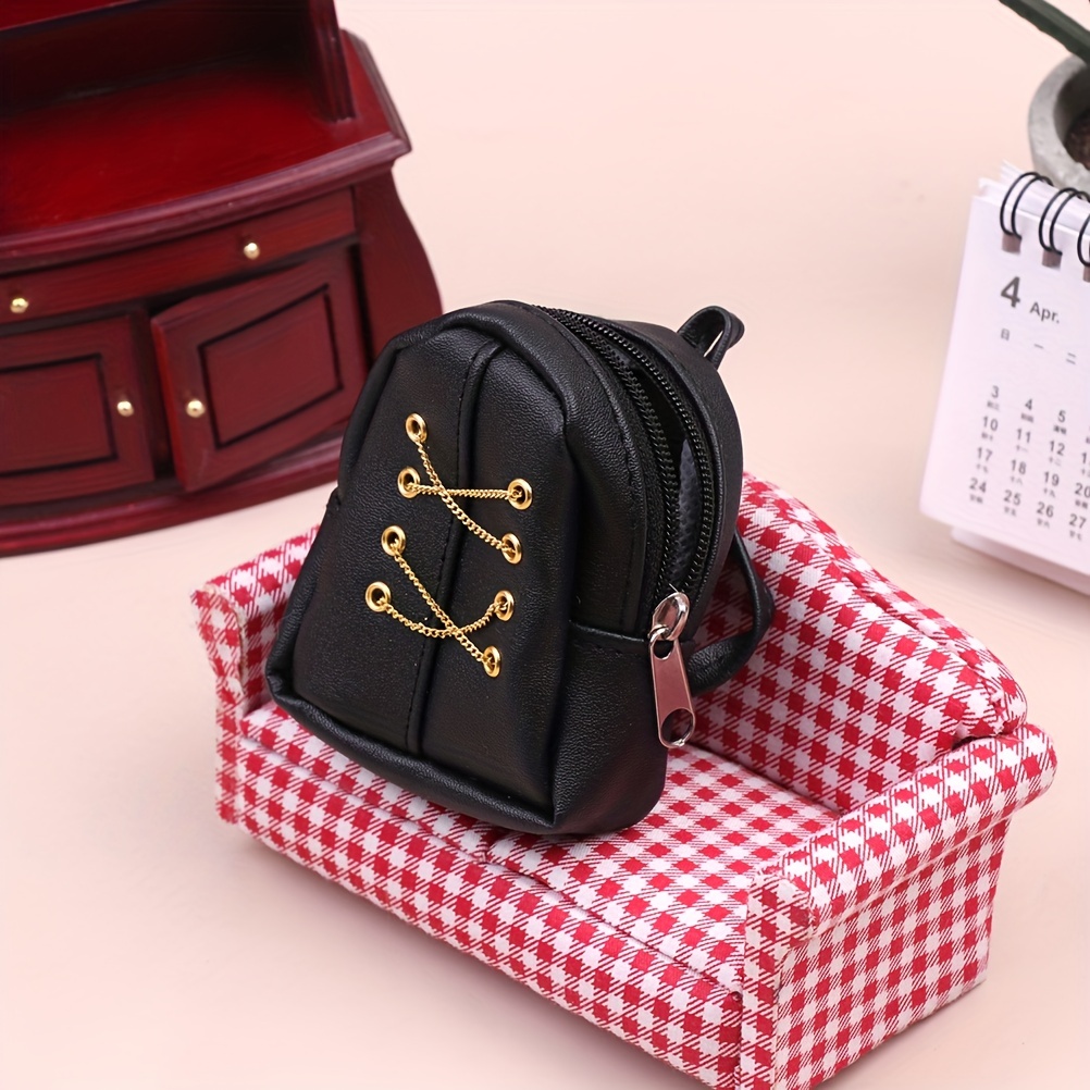1:6 Dollhouse Miniature Backpack Chain Bag For Doll, Ornament Decor, Diy Toy,  Doll Accessories - Temu