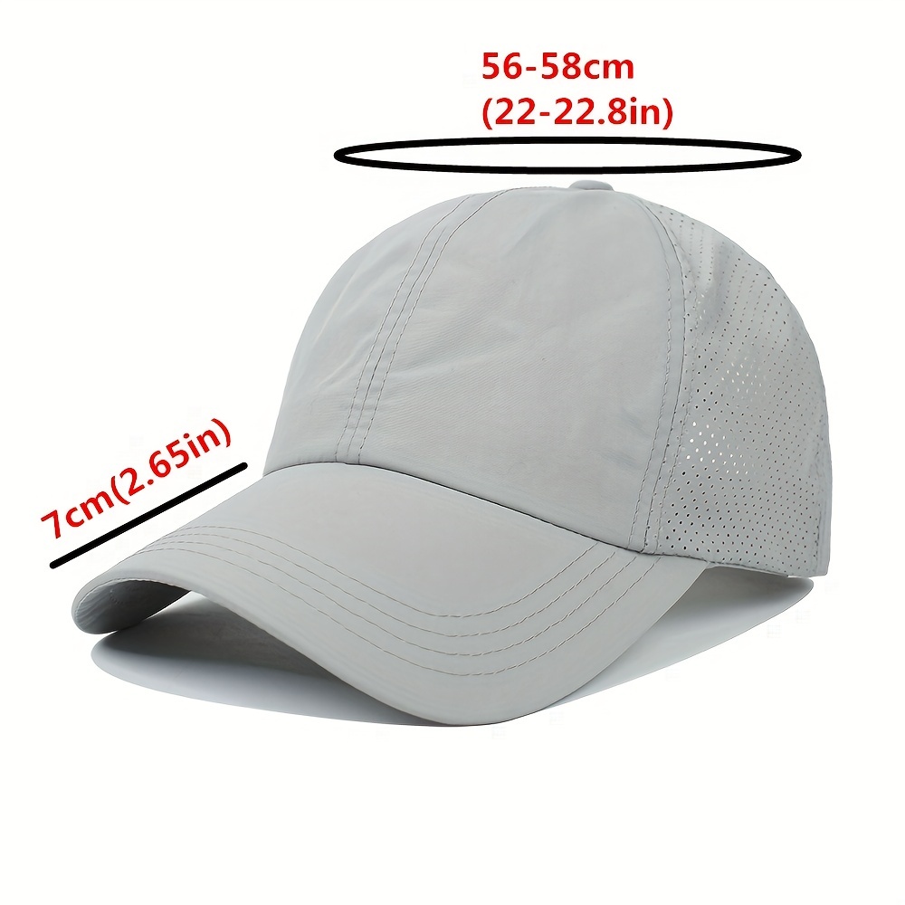 1pc Unisex Outdoor Sports Hat With Soft Top, Quick-drying, Sunshade, Fishing,  Mesh Cap For Summer
