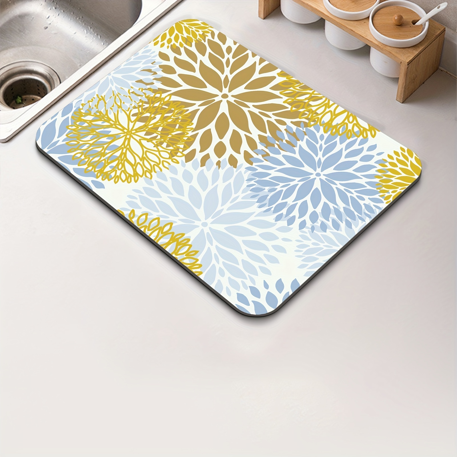 Table Pads Dahlia Pinnata Flower Drying Mat For Kitchen - Temu