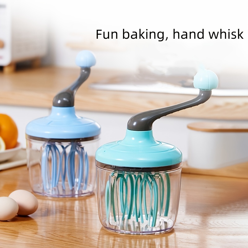 Hand Crank Double Rotary Egg Whisk Batter Cake Mixer Labor - Temu