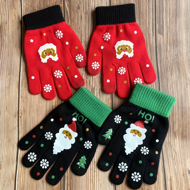 Gants de Noël en Tricot Épais avec Écran Tactile pour Femmes - Blanc -  Taille M - Flocons de Neige - Cdiscount Jeux - Jouets