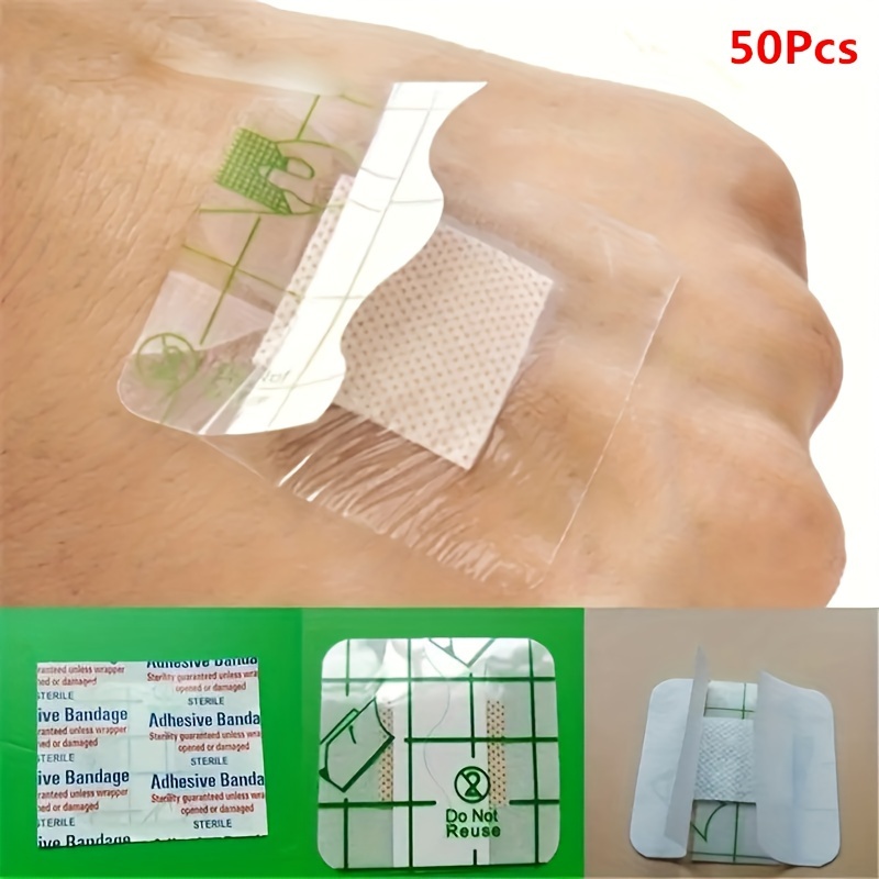 25pcs Transparent Waterproof Bandages: Protect Wounds & Keep Skin Dry!