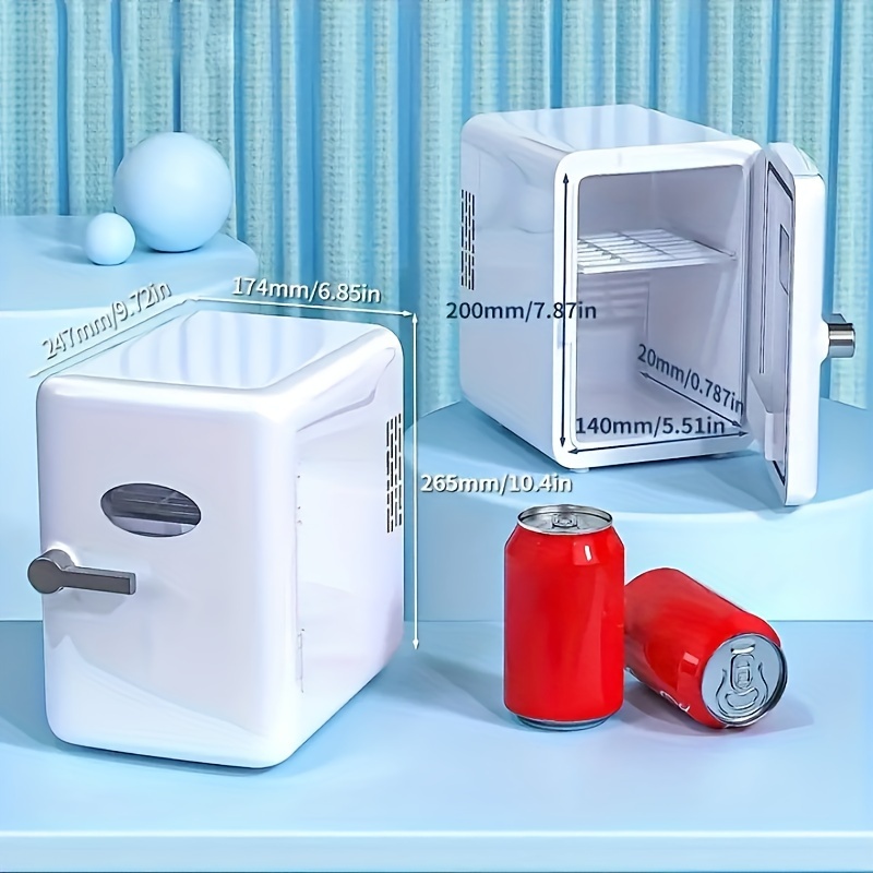Mini Fridge 4 Liter/6 Can Portable Cooler And Warmer - Temu