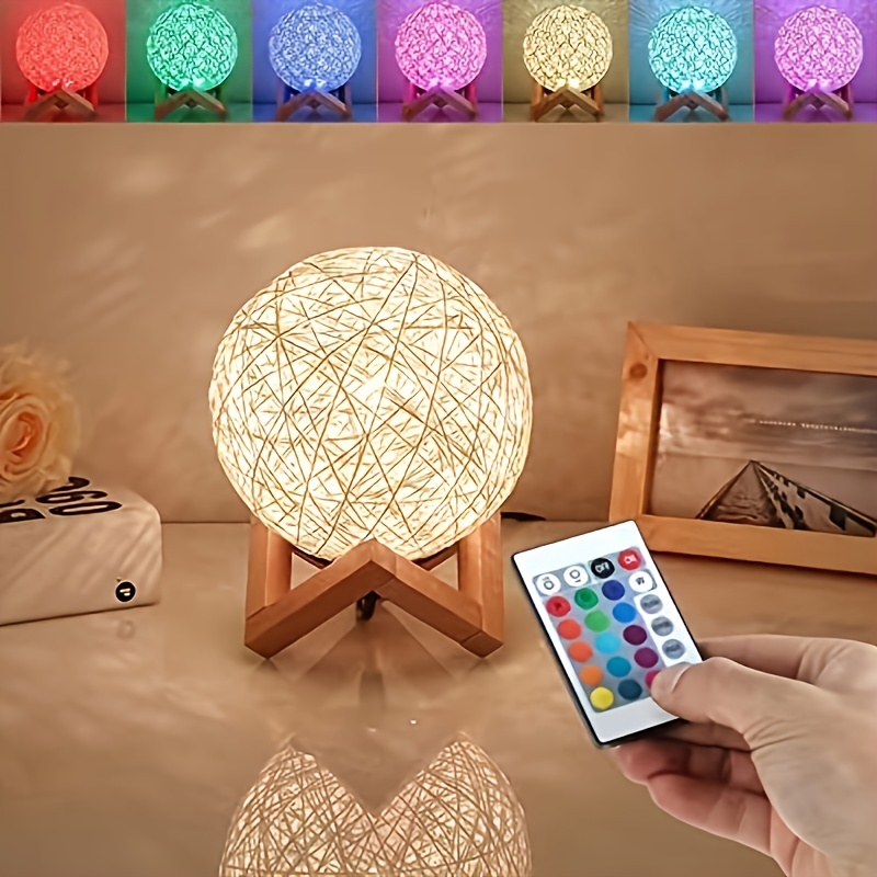 rattan night light