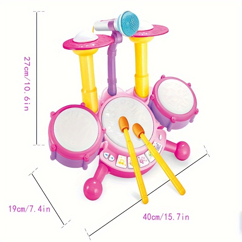 Kit de batterie pour bébé, jouets de batterie pour les tout-petits