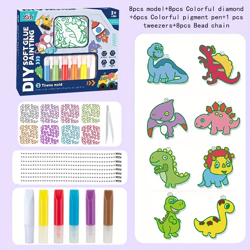 Children DIY Handmade Girl Toy Set Graffiti Coloring Pigment Color