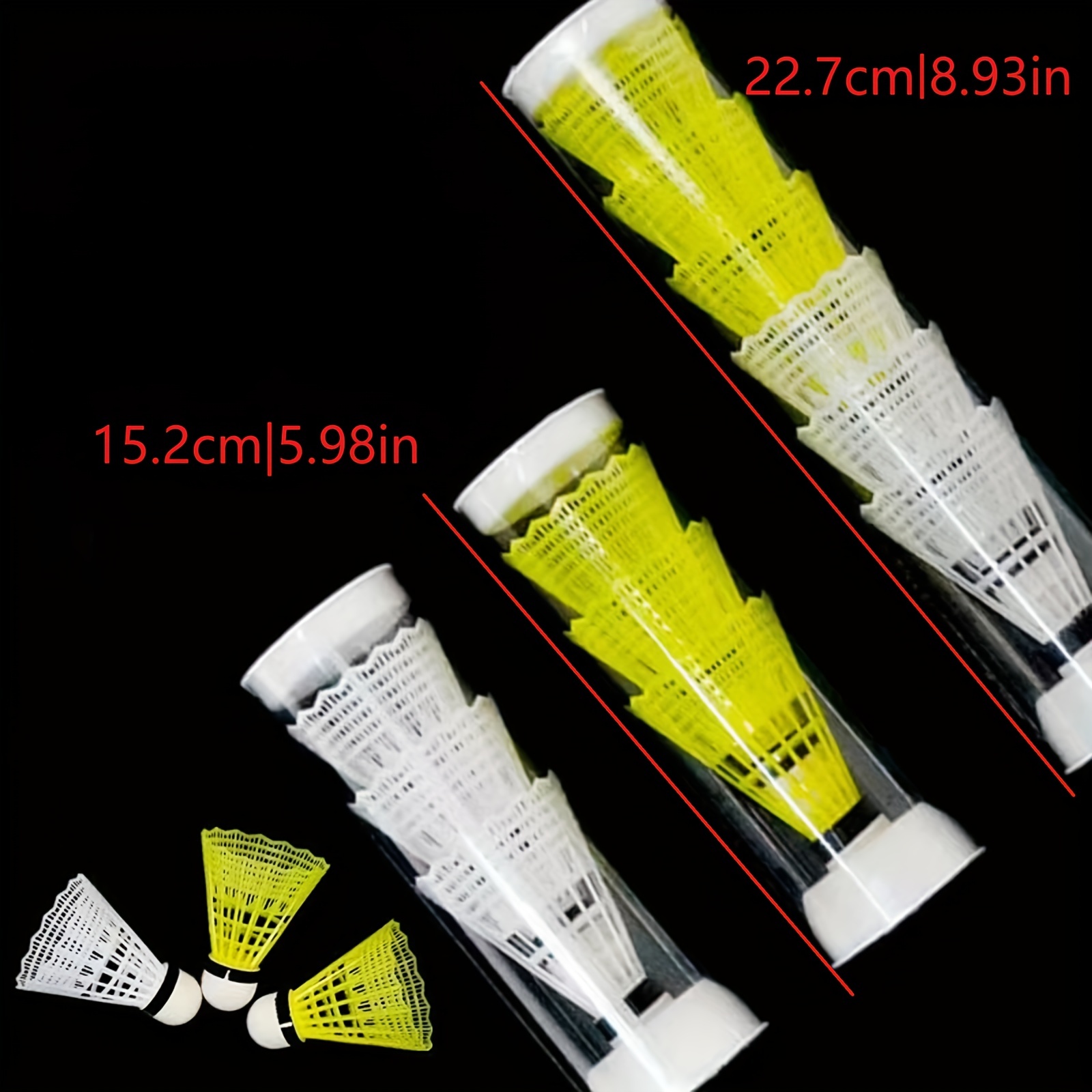 Plastic Badminton Balls High Speed Training Indoor & Outdoor Sports 12pcs