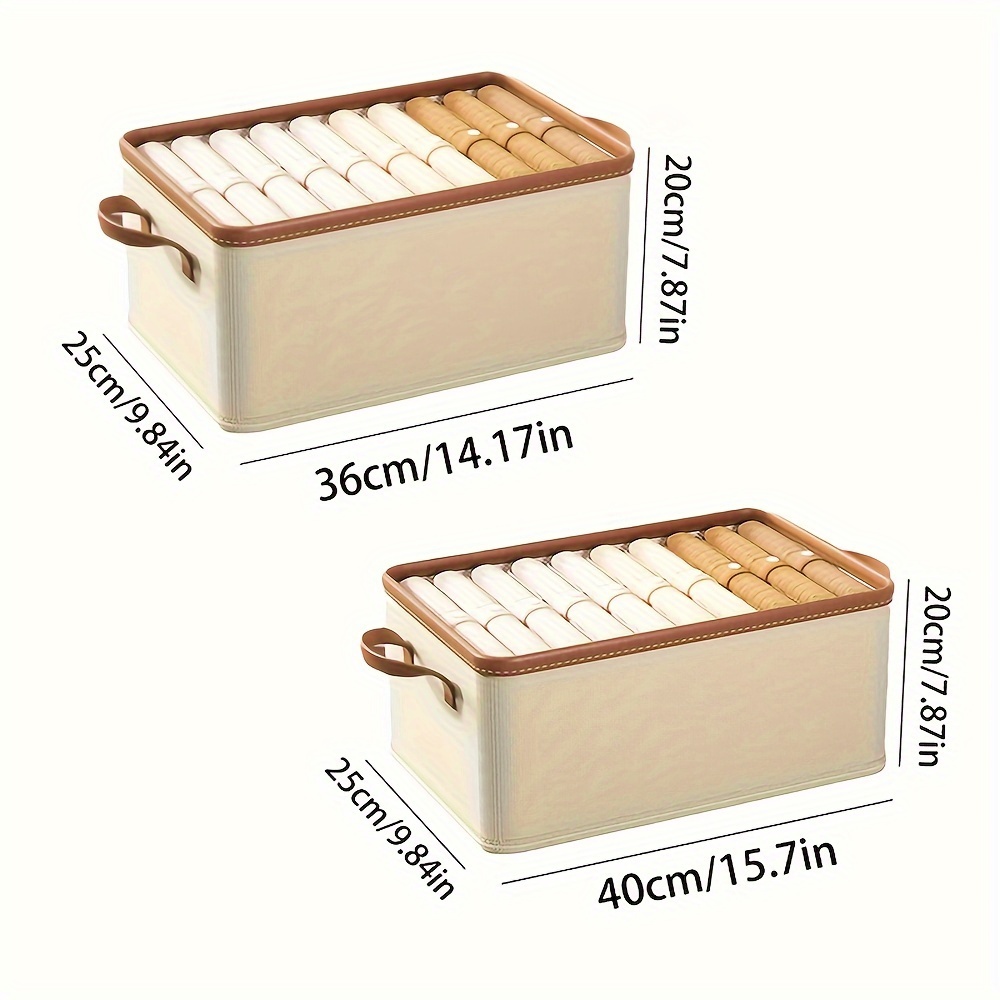 Decorative File Storage Box with Lid 