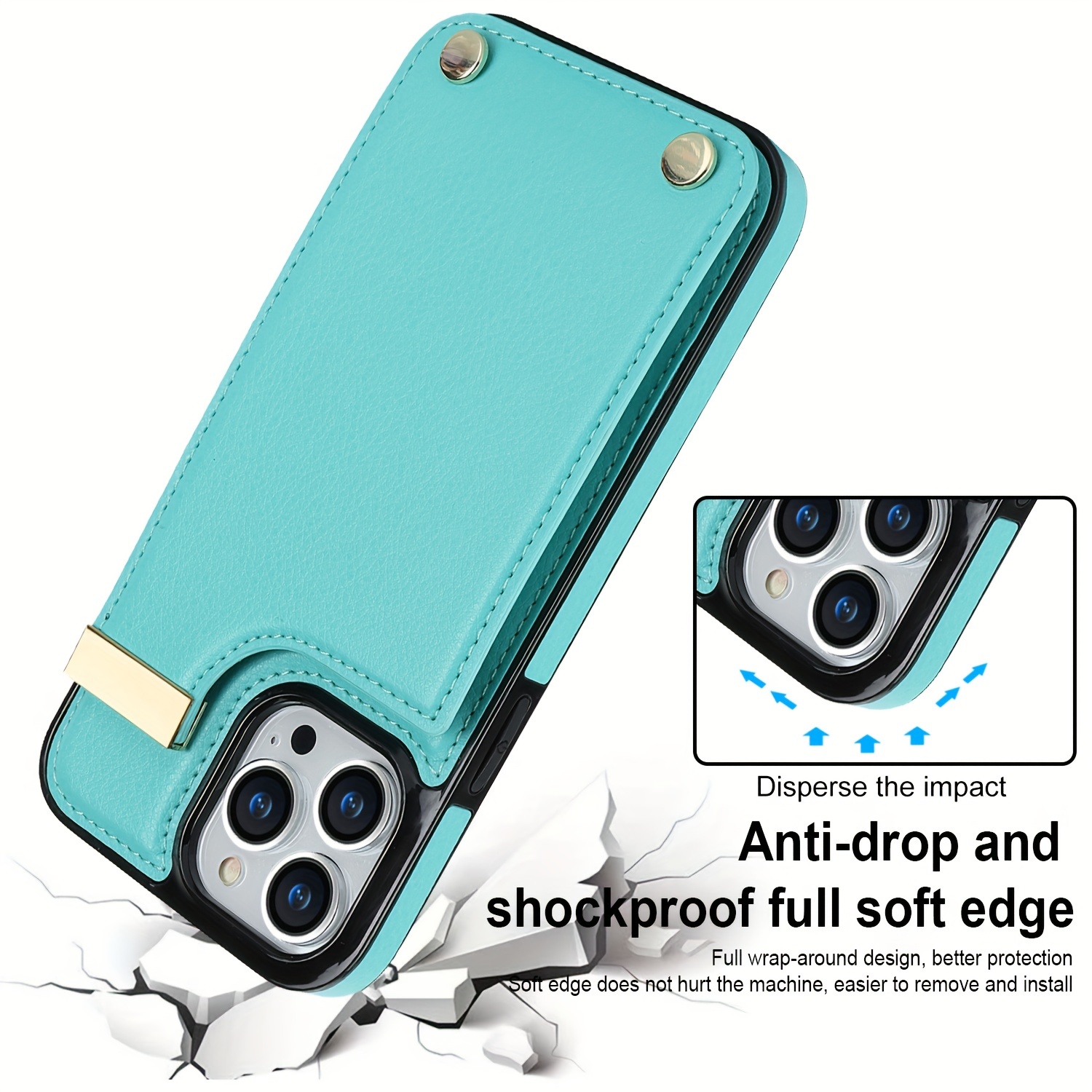 For iPhone 15 Pro Case iPhone 15 Pro Cover Colorful Soft Edge
