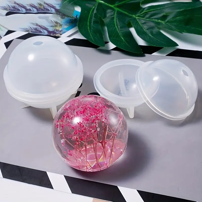 Handmade Round Ball Epoxy Silicone Mold 3d Planet Ball Craft - Temu