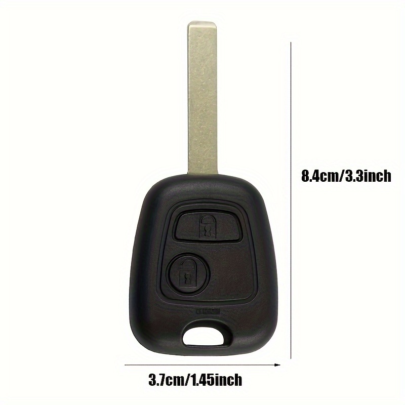 Okeytech Remote Key Shell 2 Buttons Peugeot 107 206 207 306 - Temu