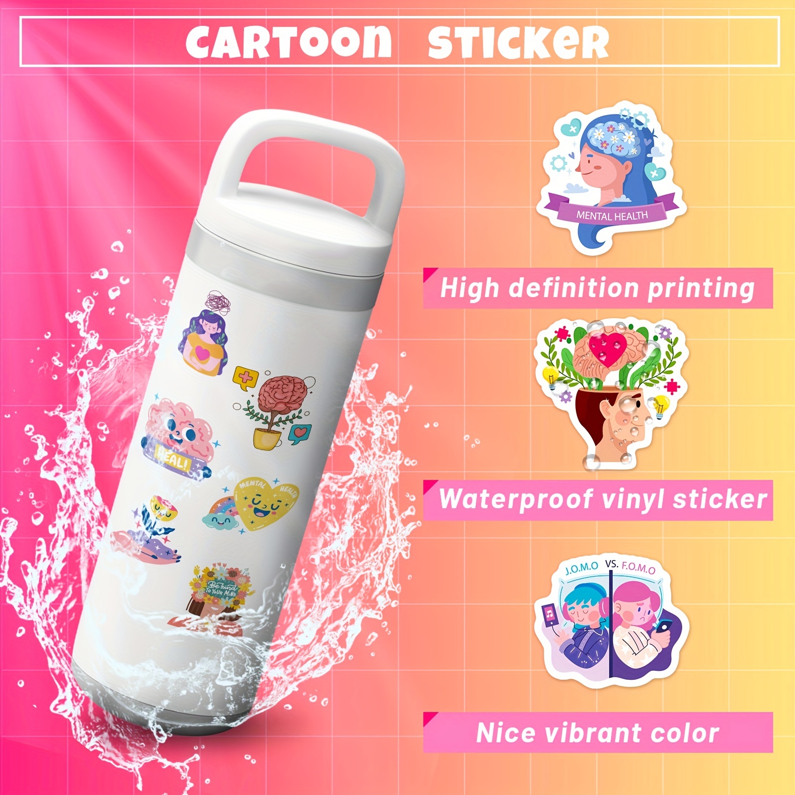SUSIHI Motivational Stickers for Adults Teens Inspirational Laptop Stickers  for Water Bottles for Women Positive Stickers Waterproof Vinyl Sticker