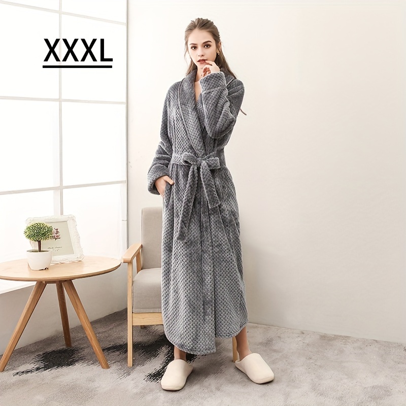 Extra long outlet cotton dressing gown