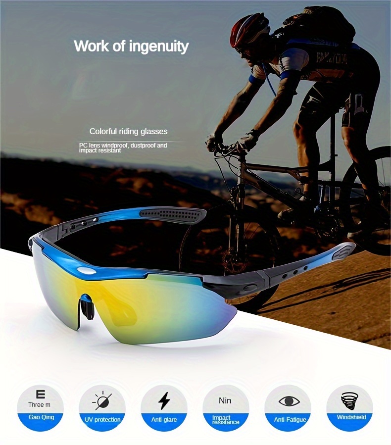 WEST BIKING-gafas polarizadas para Ciclismo para hombre y mujer, 5