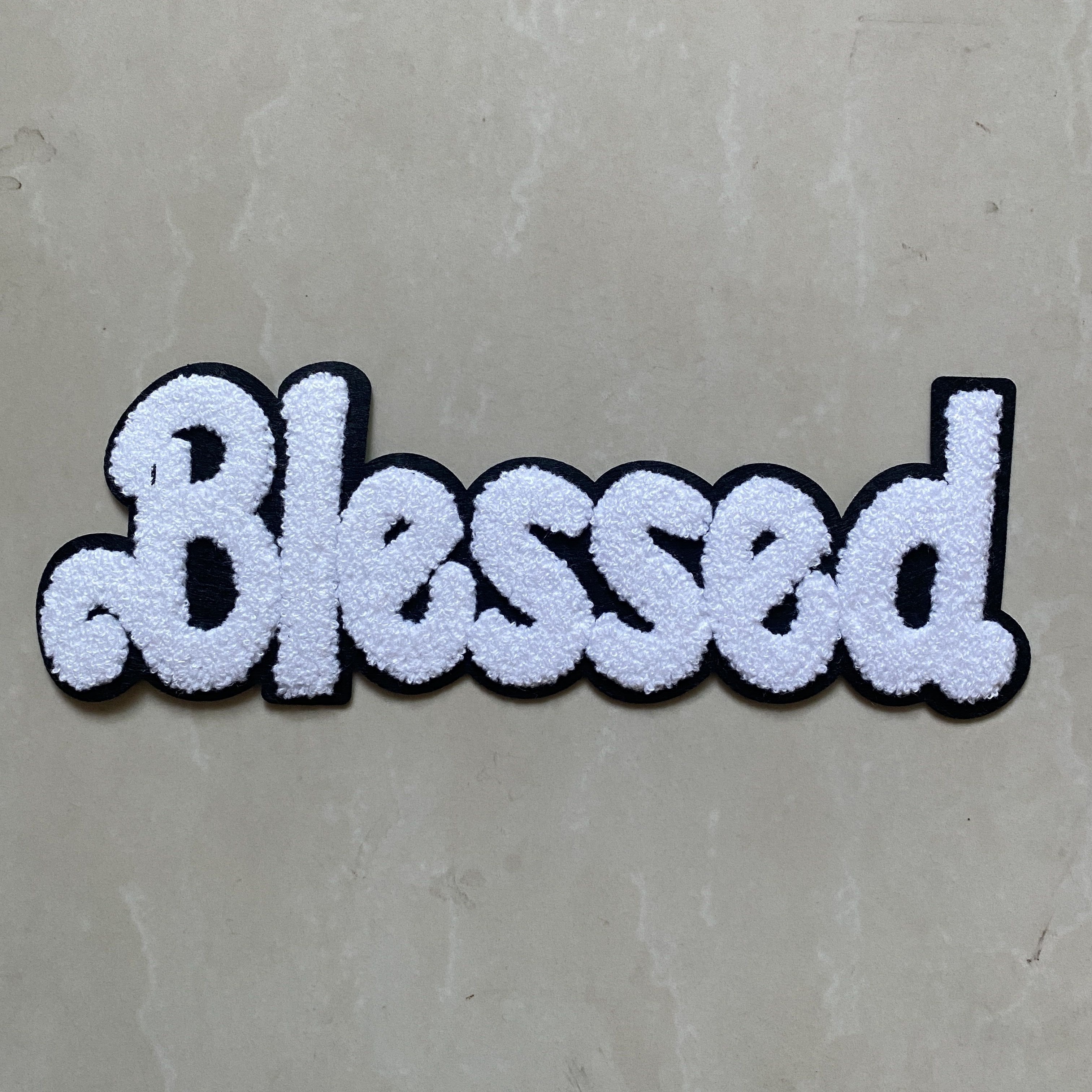 New Towel Embroidered Letter Patch For Clothing Accessories Diy Iron-on Decorative Embroidery Patch