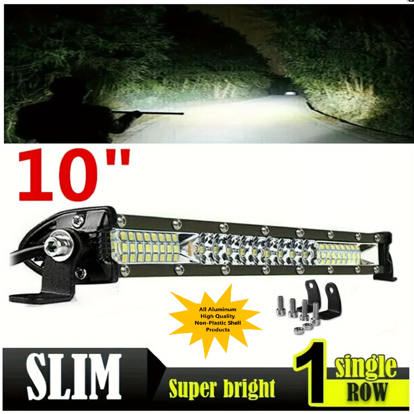 Coche 4x4 Cuadrado 19LED Foco LED Barra De Luz De Trabajo - Temu