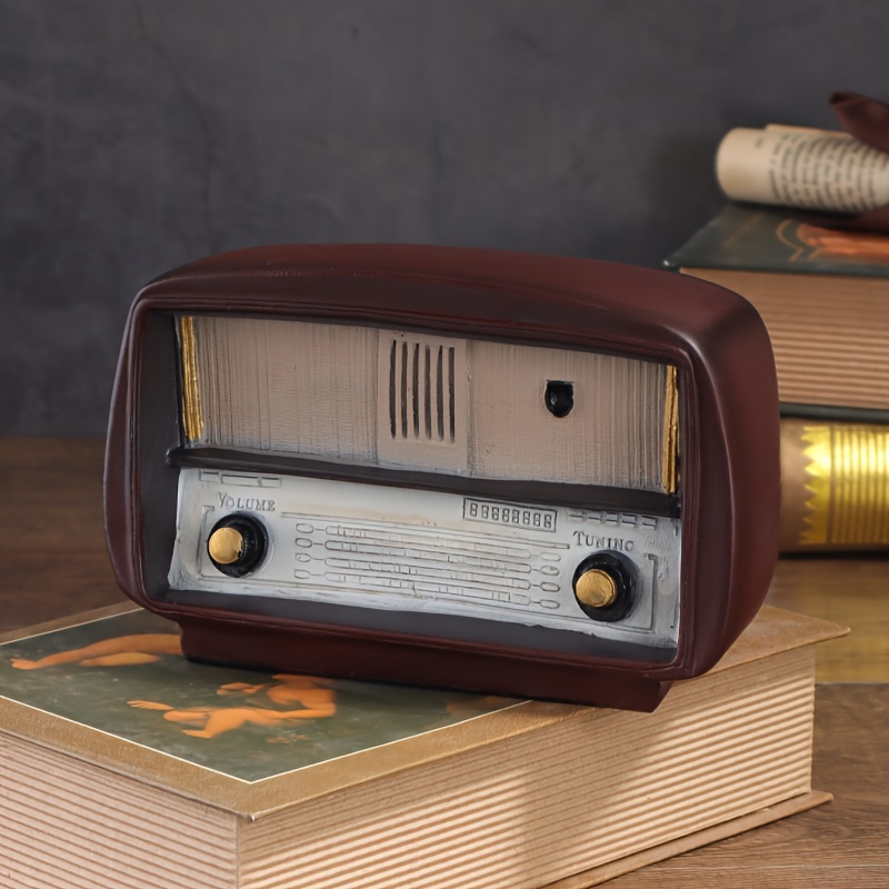 Decoraciones Creativas Retro Hechas Radios Antiguos Estilo - Temu