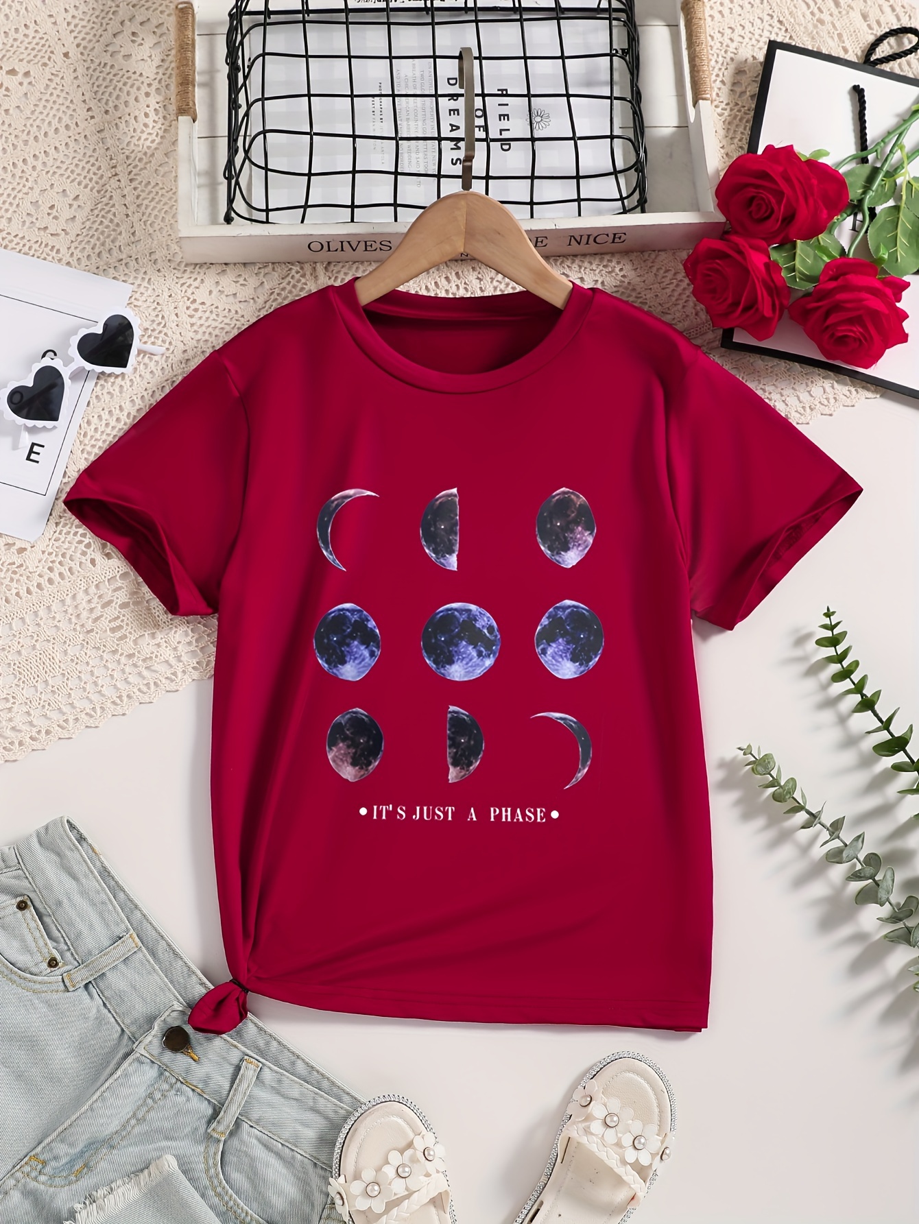 Camiseta fases de online la luna