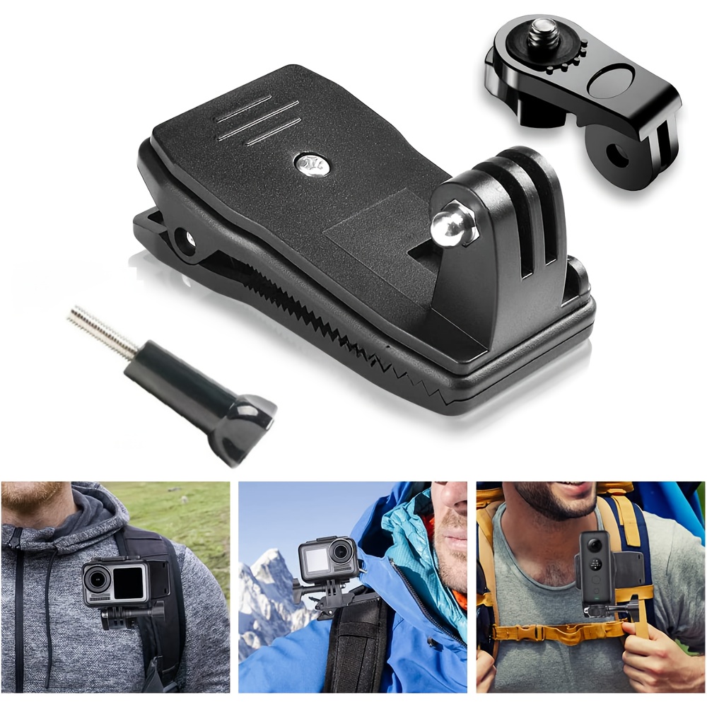 Fixation pince 360° pour GoPro