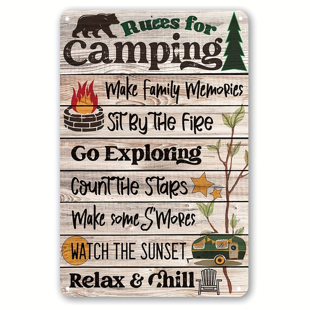 Camp More Worry Less Funny Camping Doormat Campers Rv - Temu
