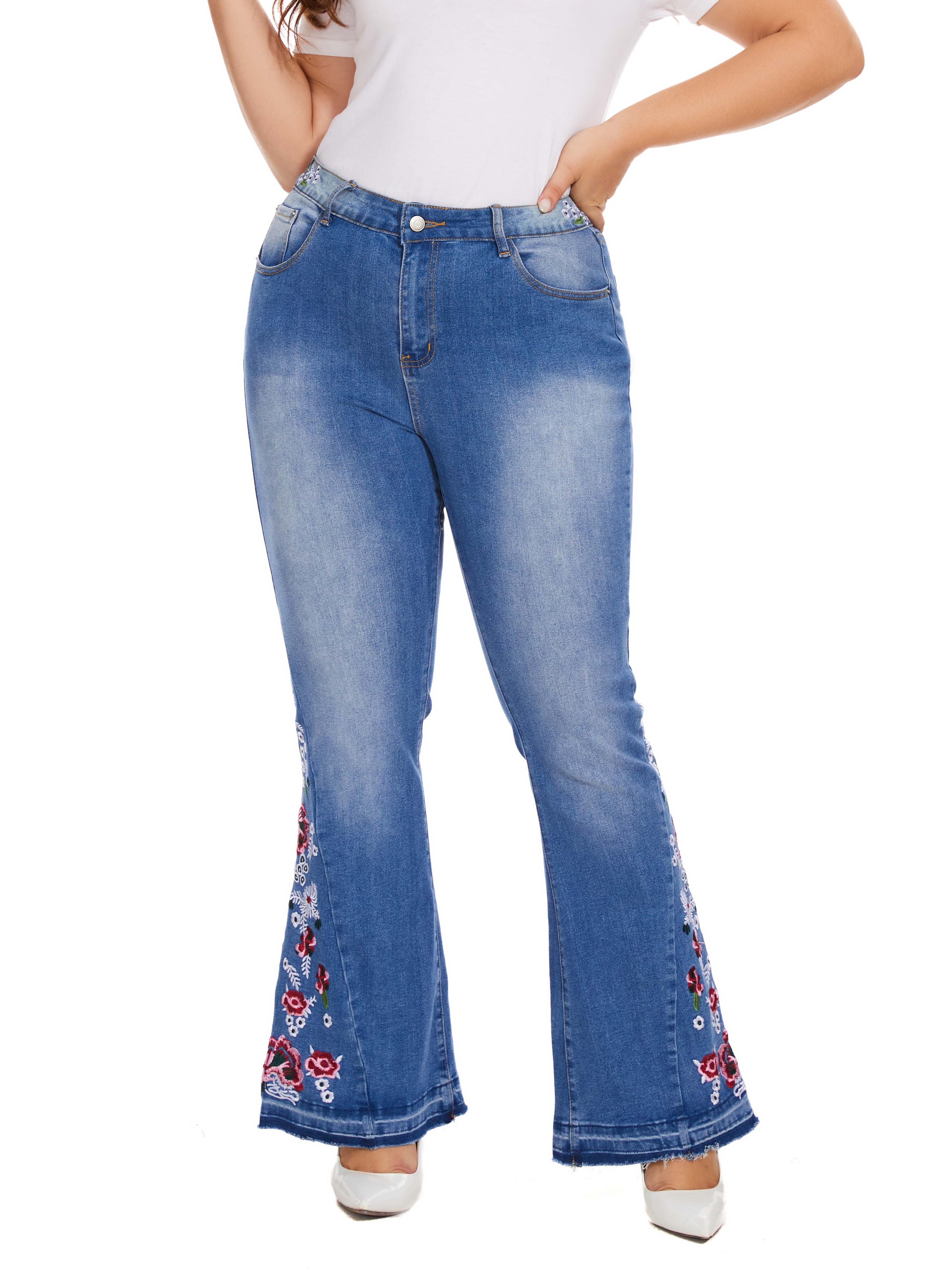 Embroidery Jeans For Women - Temu Canada