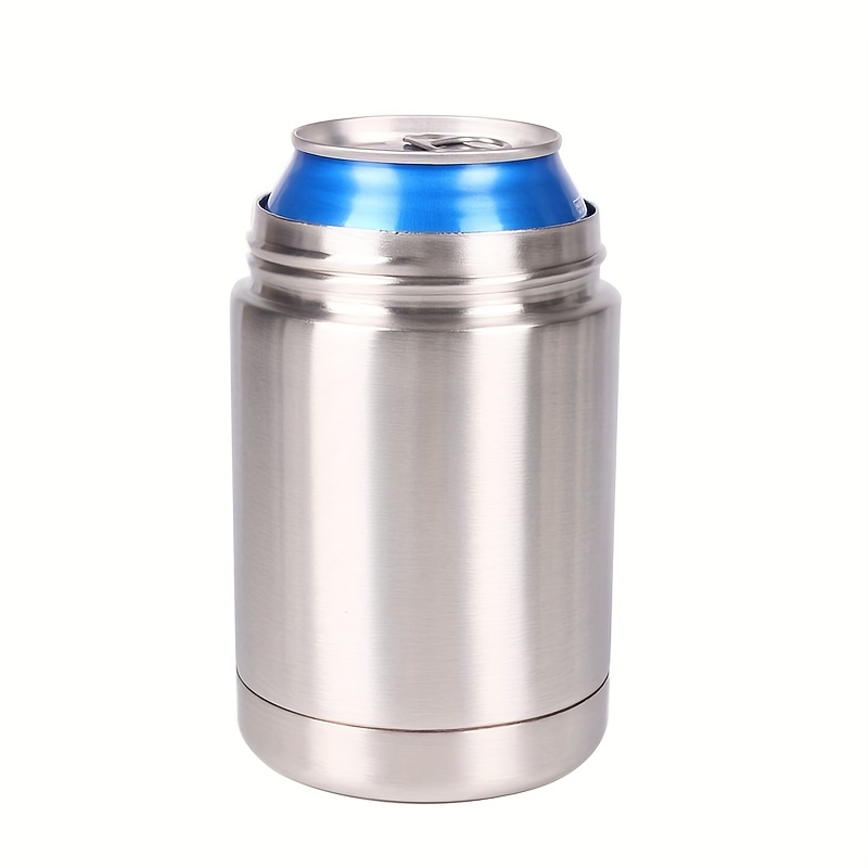Enfriador de latas congelable 5 en 1, vaso aislado de acero inoxidable de  24 onzas con enfriador de latas congelables para todas las latas delgadas  de