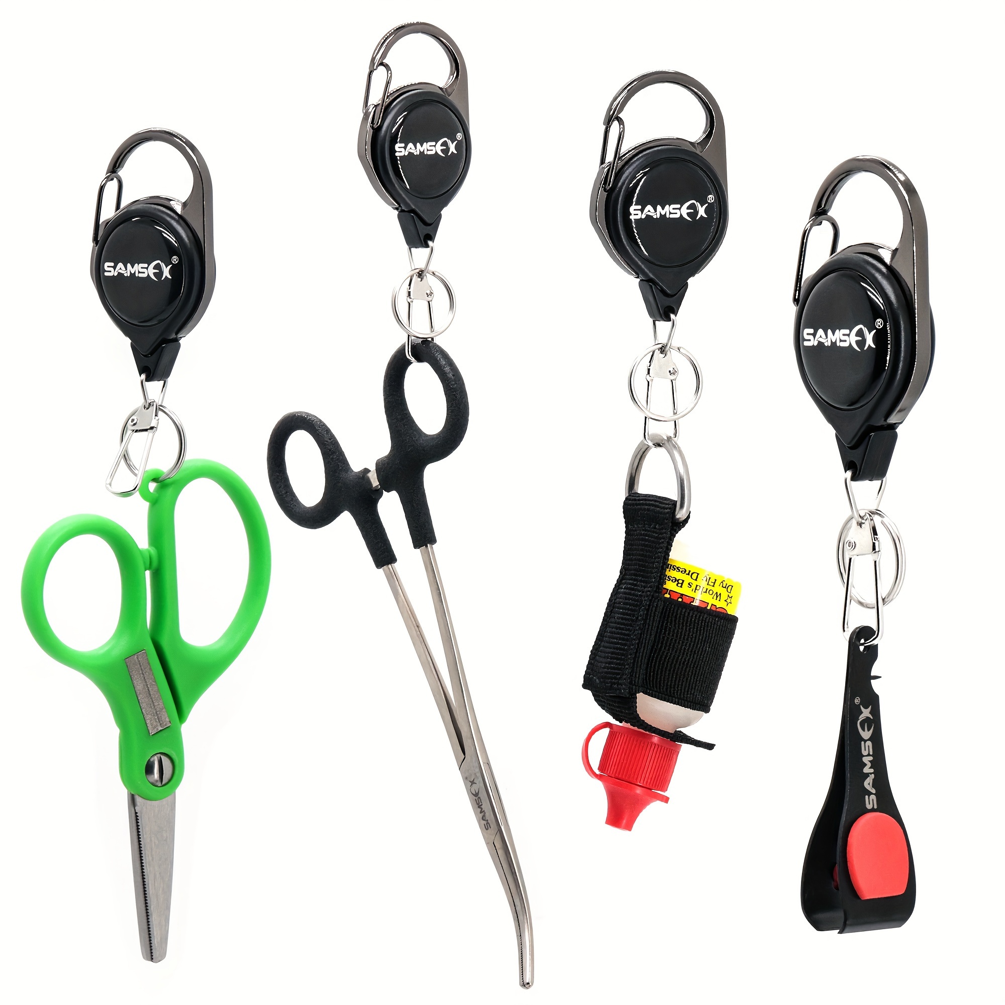 Quick Knot Tying Tool Fly Fishing Equipment Tool Combo Set With Zinger  Retractor