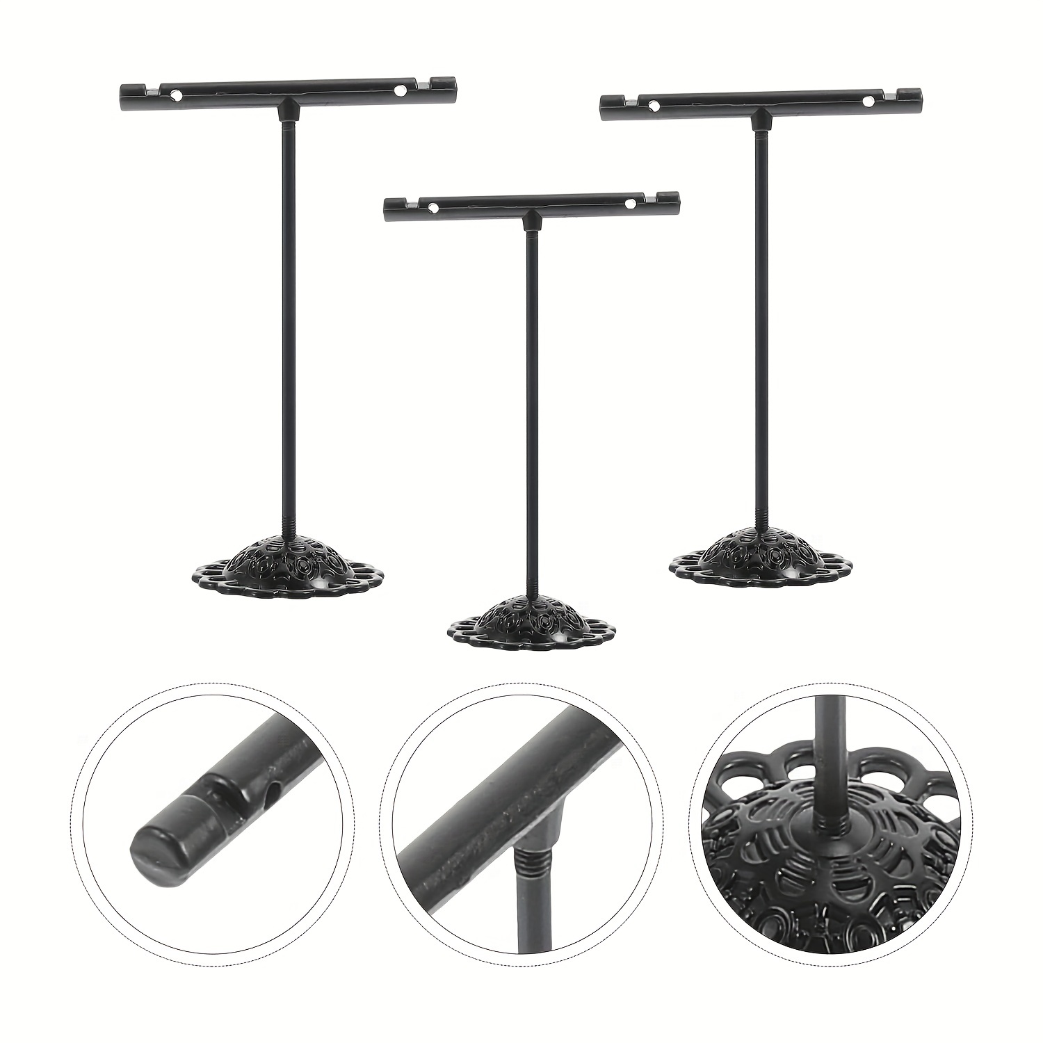 3Pcs Earring T Stand Display Rack for Jewelry Showcase