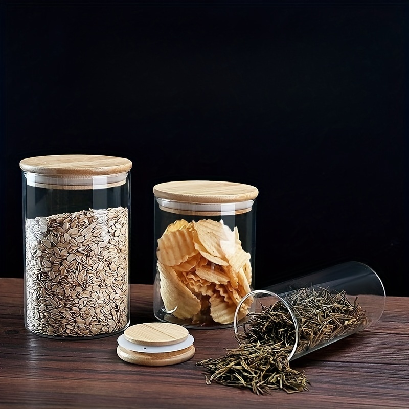 Borosilicate Glass Storage Jars, Glass Coffee Bean Storage