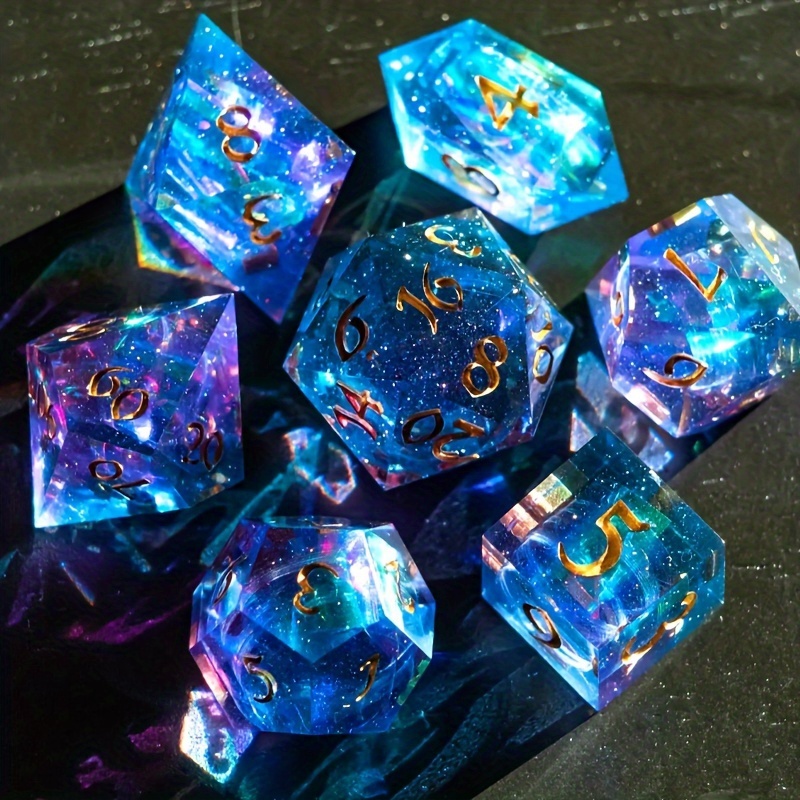 Polyhedral Dice Crystal Epoxy Resin Mold Table Board Game Dice