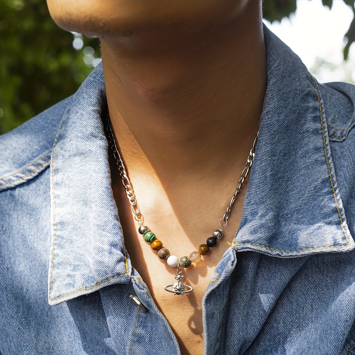 Sweater Chain, Hip Hop Niche Trendy Cool Necklace Accessories For Men - Temu