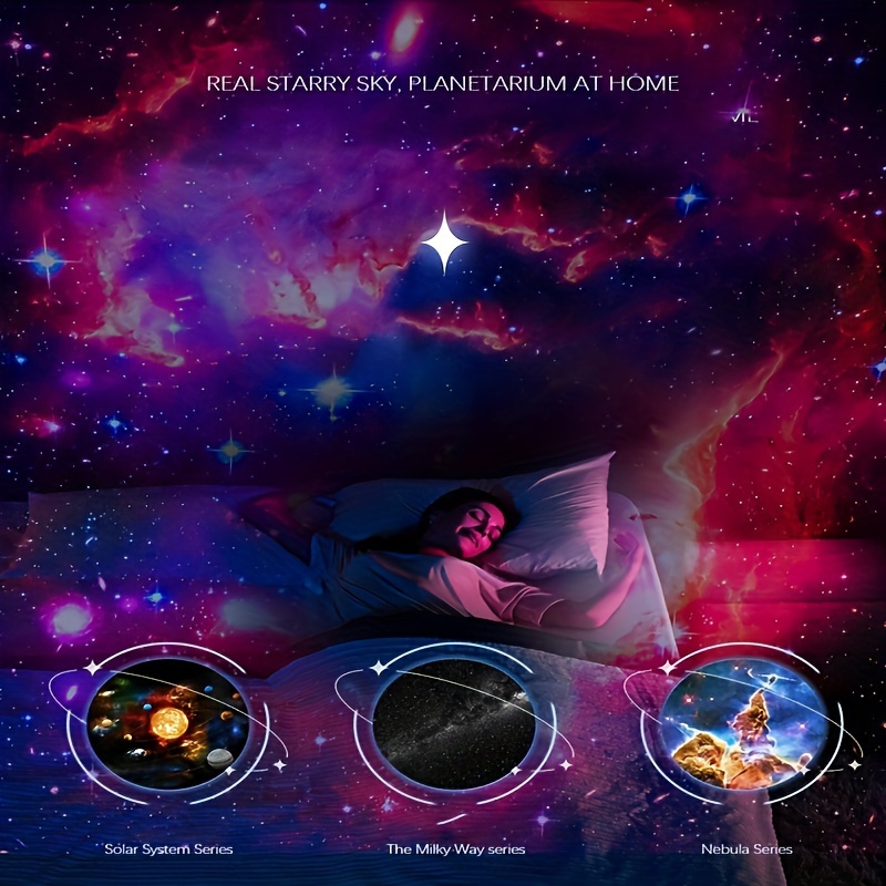 Star Projector Led Lights Bedroom Night Light Planetarium - Temu