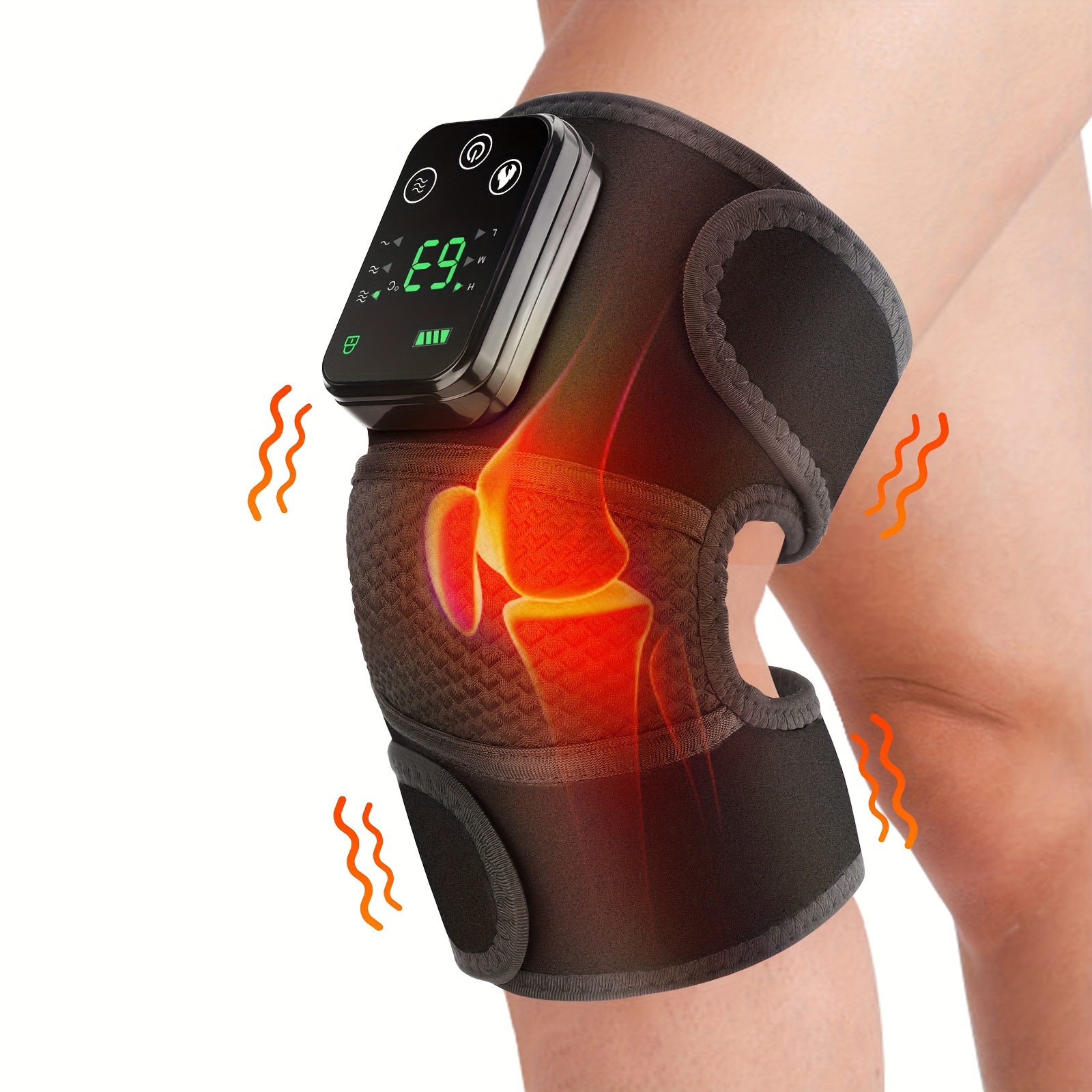 Cordless Knee Massager Shoulder Brace Heat Heating Pad Knee - Temu