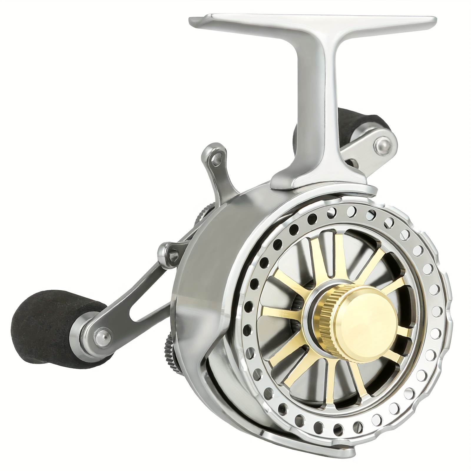 Inline Ice Fishing Reel Right/Left in Line Ice Reel with 8+1 Ball Bearings