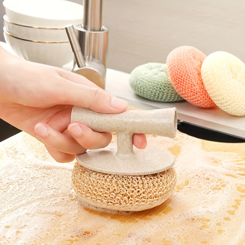 1Pc Pot Cleaning Set - Short Handle Dish Brush for Household Kitchen  Utensils