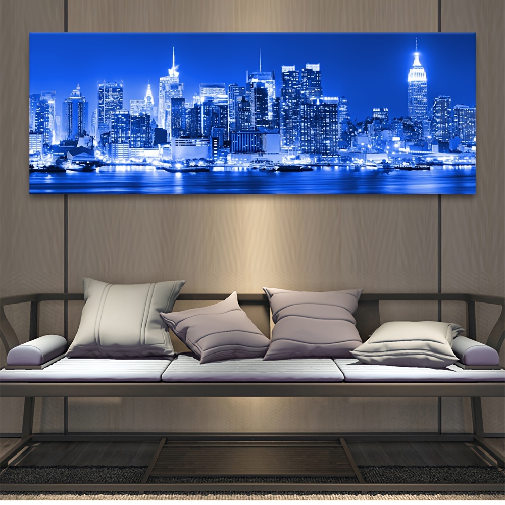 3 Unids/set Art Canvas Print Posters New York City Skyline - Temu Chile