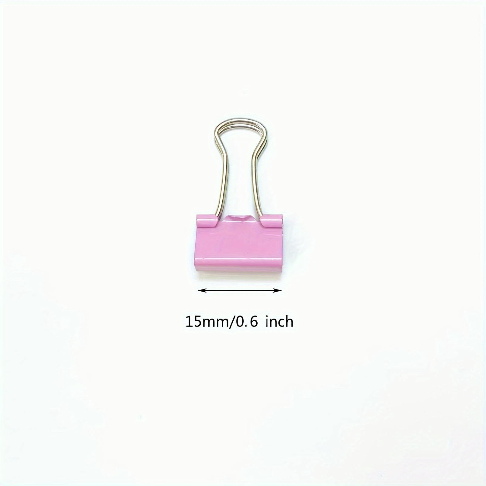 10pcs Rose Gold Paper Binder Clip Fashion Metal Dovetail Supplies Office  School Organizer Clips