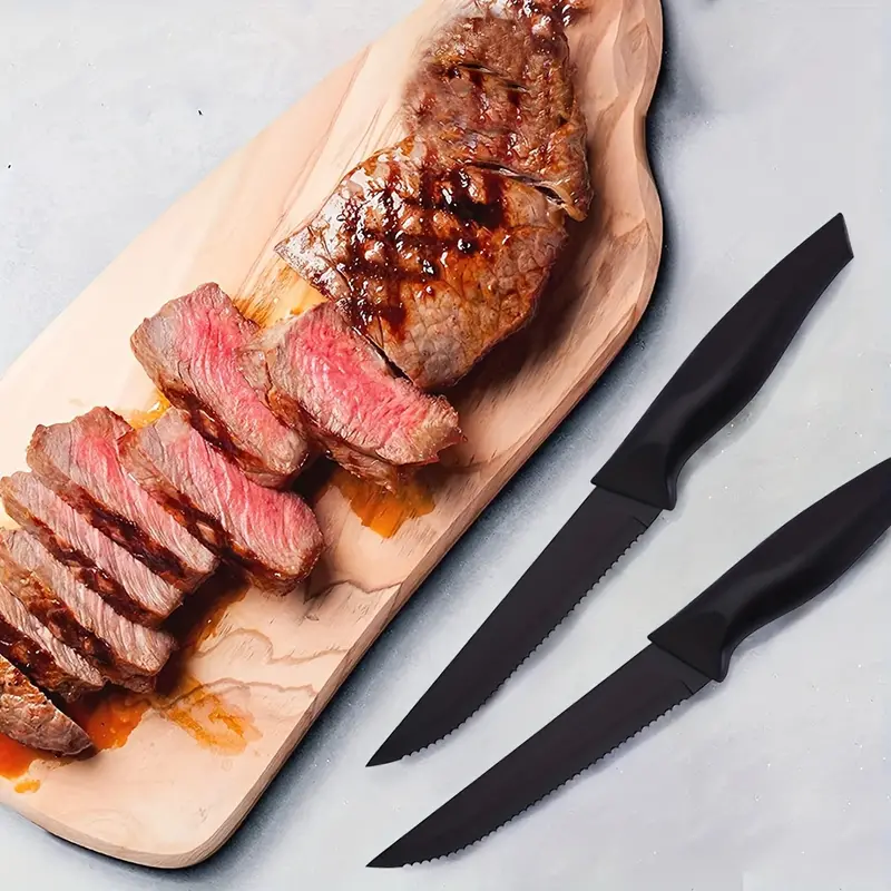 2-6Pcs 5 Stainless Steel Steak Knife Sharp Professional Kitchen Chef Knives  Set