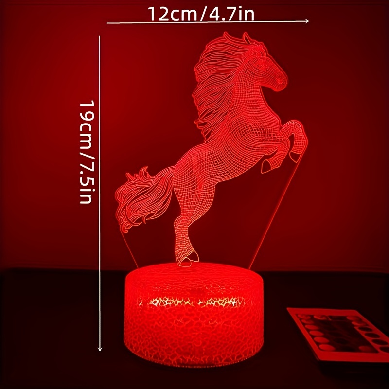 Lampe Cheval hologramme galop