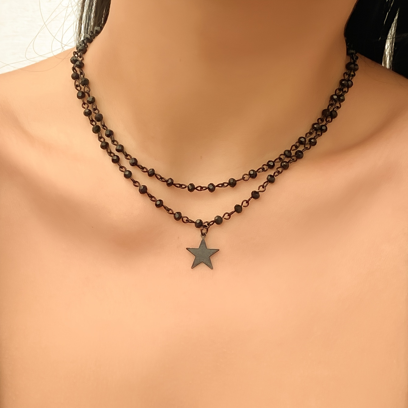 【BLACKPURPLE】25SS★ Kitsch star cattus necklace Kitsch star cattus necklace - BLACKPURPLE_USD