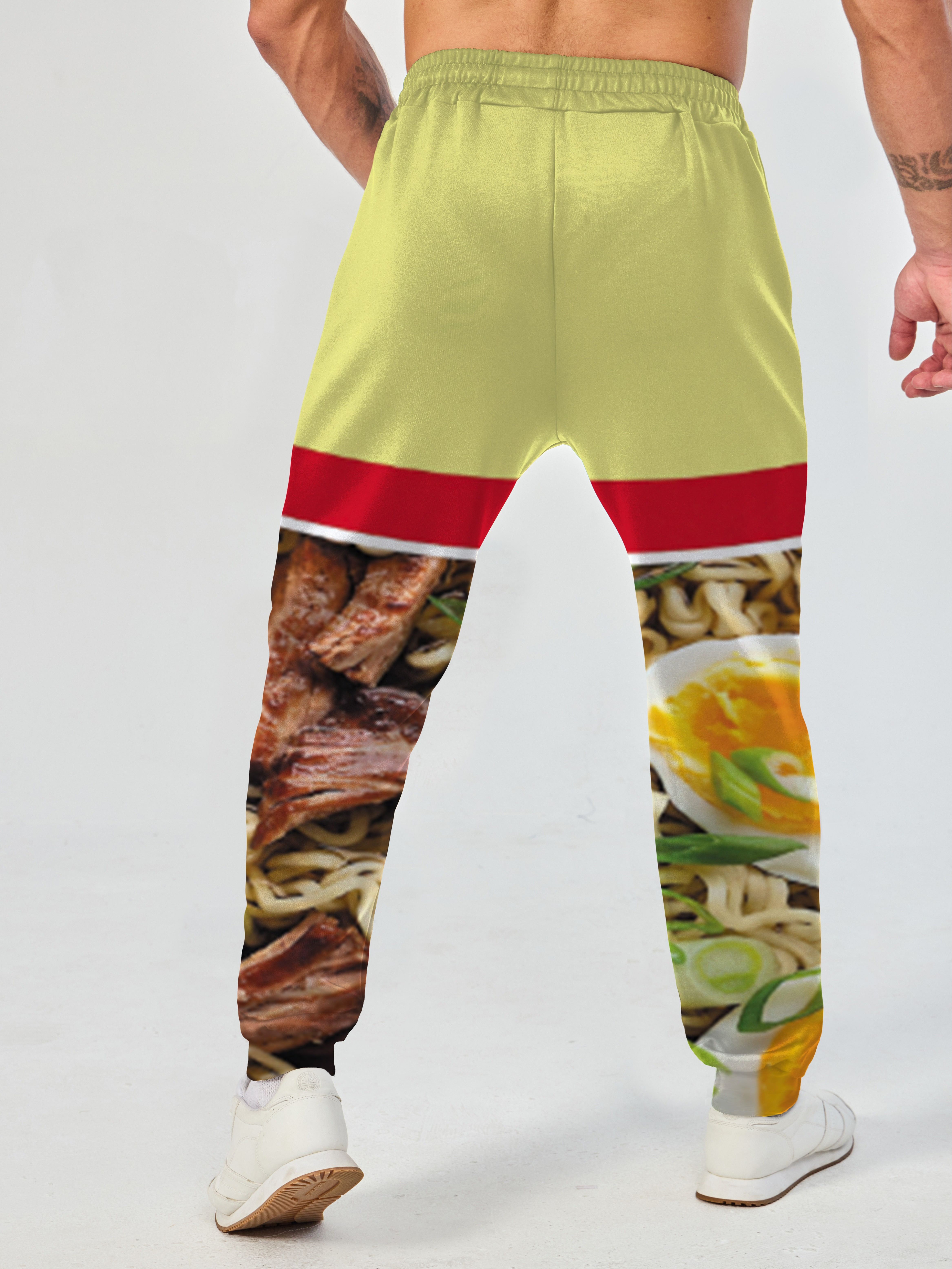 love  Pattern Print Men's Pants Drawstring Comfy Active - Temu Canada