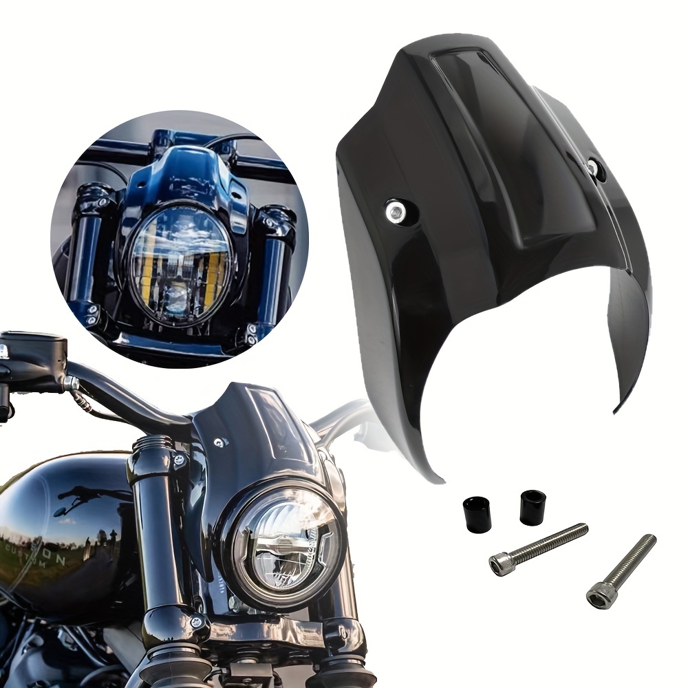 Motorrad Mattschwarz/glänzend Schwarz Frontmaske Scheinwerfer