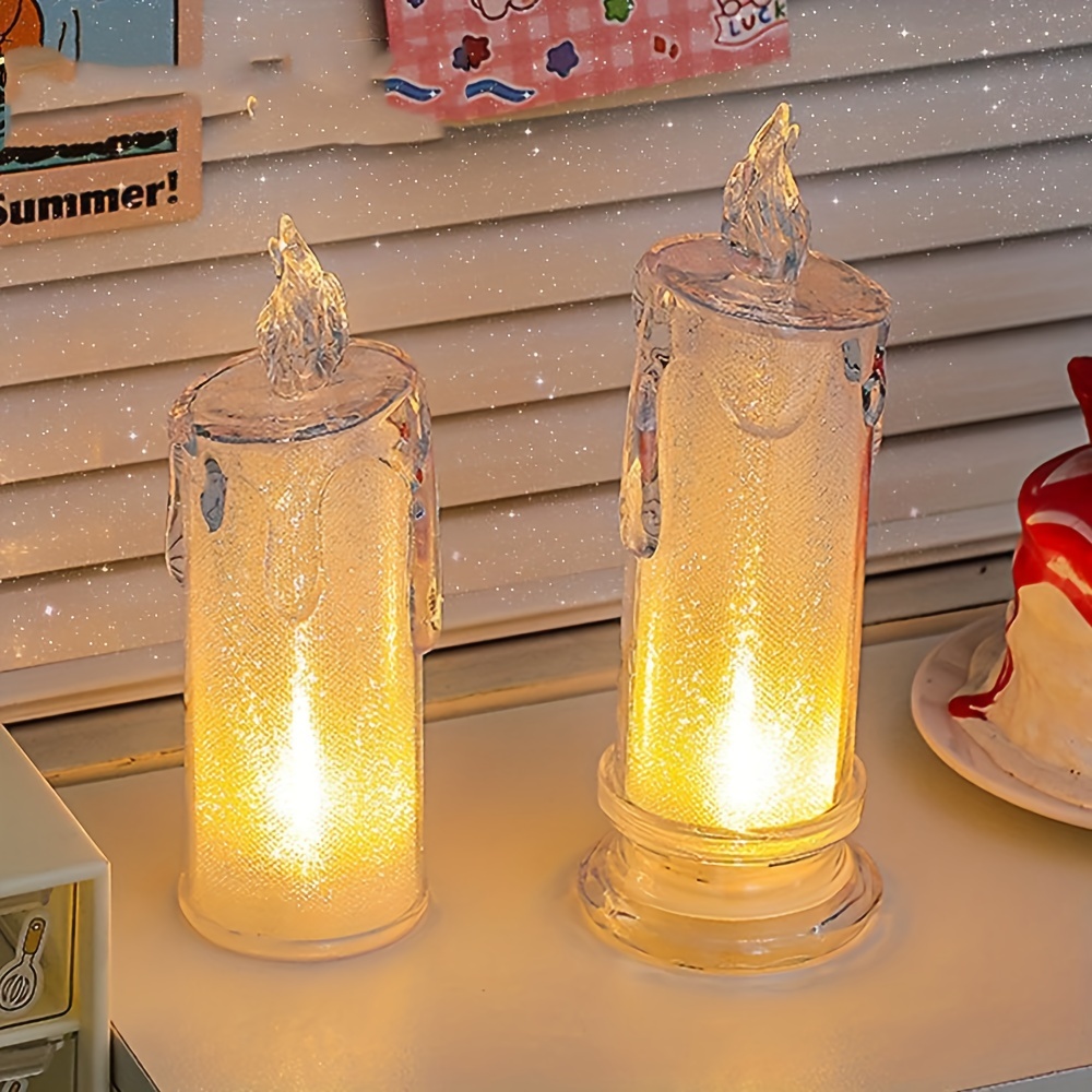 1Pc Ramadan Lantern Decorative Candle Holders,Battery-Powered LED
